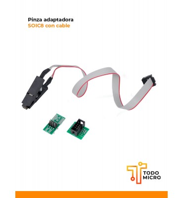 Pinza adaptadora SOIC8 con...