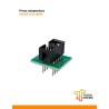 Pinza SOIC8 con cable y adaptador a encapsulado DIP8
