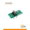 Pinza SOIC8 con cable y adaptador a encapsulado DIP8