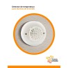 Detector de Temperatura y Calor AW-CTD382 con Base