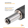 Cable de alimentación USB a plug macho 3.5x1.35mm 5V