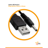 Cable de alimentación USB a plug macho 3.5x1.35mm 5V
