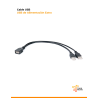 Cable USB en Y con doble ficha de alimentación