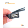 Cable USB en Y con doble ficha de alimentación