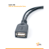 Cable USB en Y con doble ficha de alimentación