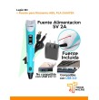 Lápiz 3D Duaitek con fuente incluida, boquilla 0.7mm
