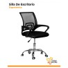 4 Sillas ergonómicas de oficina, con ruedas y altura ajustable