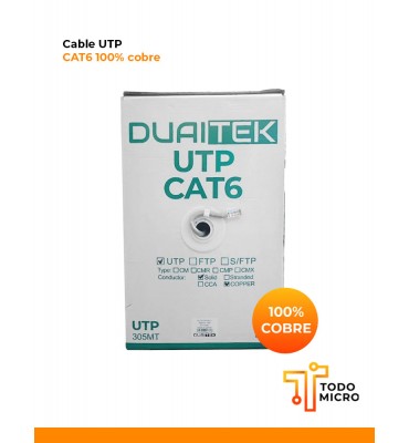 Cable UTP CAT6  para...