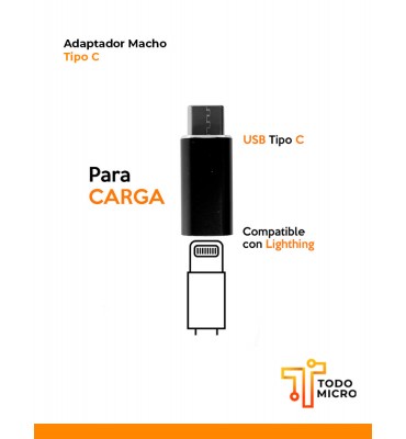 Adaptador Macho Tipo C a...