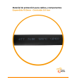 Tubo termocontraible negro 8.0mm 100metros