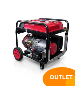 Grupo electrógeno KK6500 a gas y gasolina, 6.5 kW trifásico
