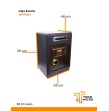 Caja Fuerte Ignifuga 620x410x340 mm 58KG
