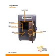 Caja Fuerte Ignifuga 620x410x340 mm 58KG