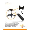 Silla ergonómica de oficina con base plástica
