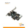 Placa PCIe X1 a 3 puertos FireWire 800 de 9 pines