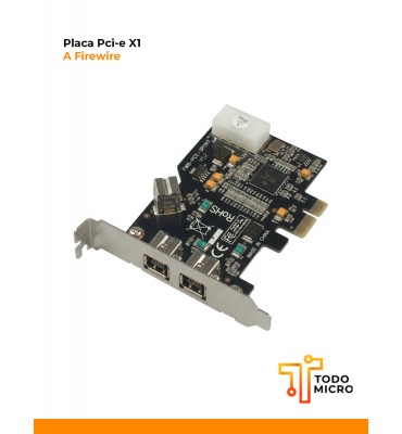 Placa Pci-e X1 A Firewire 1394b Pci Express A 3 Firewire 800
