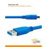 Cable micro USB 3.0 tipo B a USB A para discos