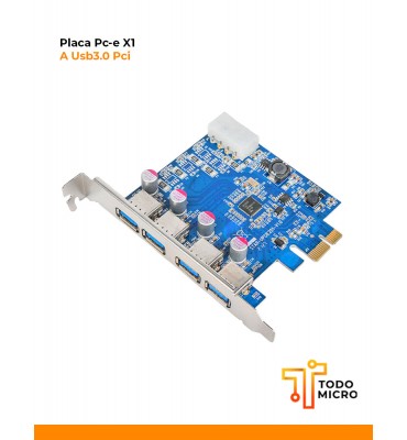 Placa Pc-e X1 A Usb3.0 Pci...