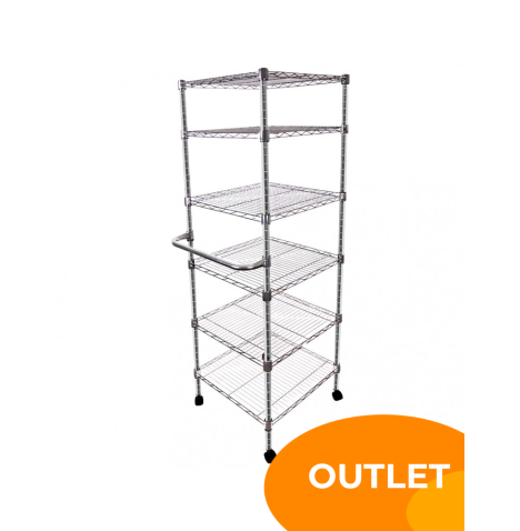 Estantería de acero 6 niveles 170x50 cm outlet