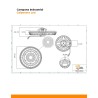 Campana LED UFO 100W, 10.000 lúmenes, IP65