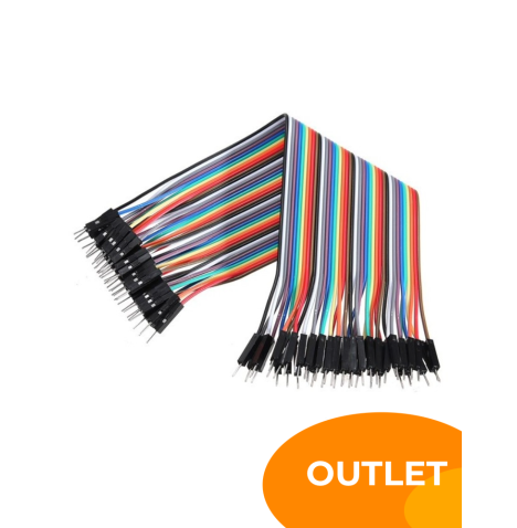 Cable tipo jumper macho macho de 20cm