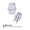 Masturbador masculino espiral transparente TPE