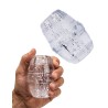 Masturbador masculino espiral transparente TPE