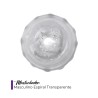 Masturbador masculino espiral transparente TPE