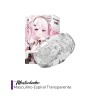 Masturbador masculino espiral transparente TPE
