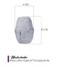 Masturbador masculino espiral transparente TPE