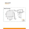 Balanza digital PS4C-SCALE 200 kg, plataforma metálica
