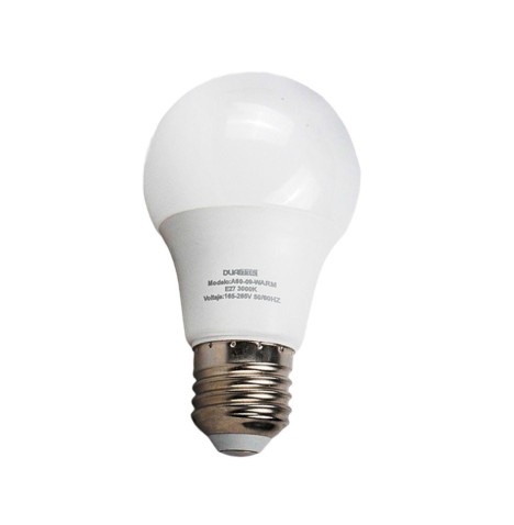 Bombilla LED A60 9W E27, luz cálida 3000K, 720 lúmenes