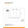 Rollo 500mts de Papel Burbuja 40cm x 19 cm Patron DIAMANTE