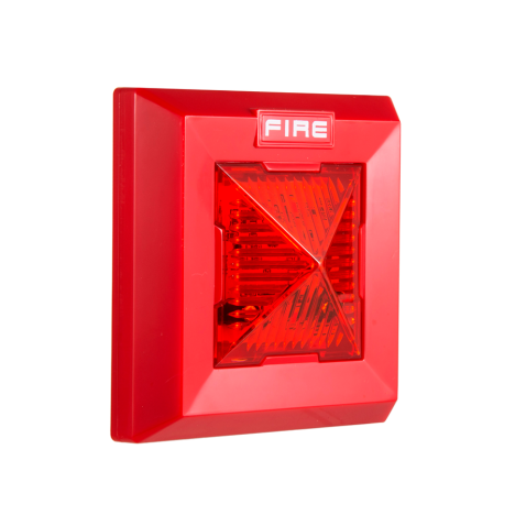 Baliza LED Roja Estroboscópica para Alarma de Incendio
