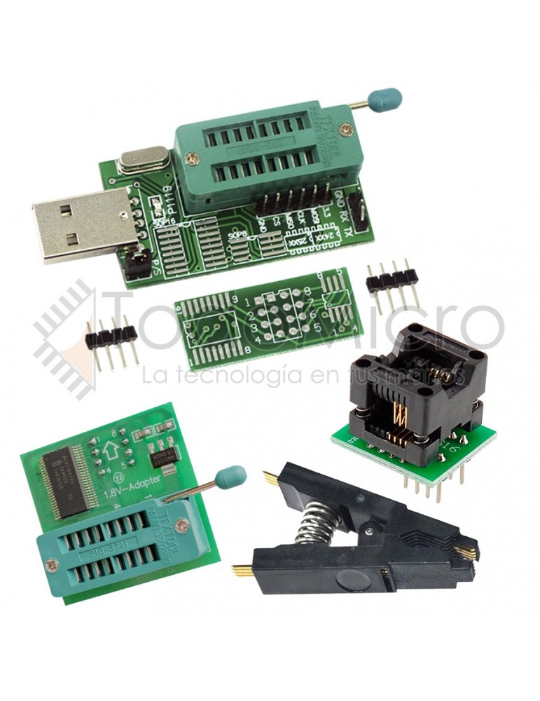Programador de memorias 24XX y 25XX