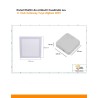 Combo Plafón Led Smart RGB Cuadrado 24W + Hub Gateway compatible Tuya