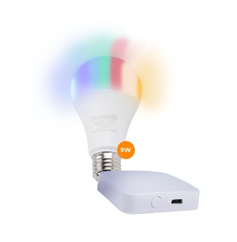 Combo Lámpara Bulbo Led Smart Life RGB 9W E27 + Hub Gateway Tuya