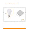 Combo Lámpara Bulbo Led Smart Life RGB 9W E27 + Hub Gateway Tuya