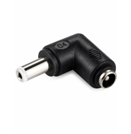 Adaptador Plug Macho a Hembra 90º 5,5 x 2,1mm