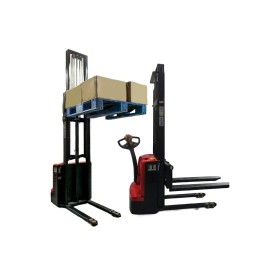 Apilador Eléctrico 1500 Kg 3.5 Metros Operador a Pie 24V