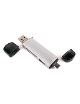 Lector SD MicroSD 3 en 1, USB 3.0/USB-C/MicroUSB