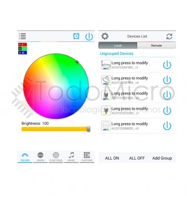 Controlador RGB WIFI