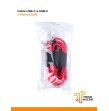 Cable USB-C a USB-C 2 Metros 25W Para Datos Color Rojo