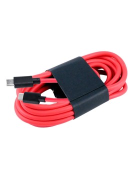 Cable USB-C a USB-C 2 Metros 25W Para Datos Color Rojo