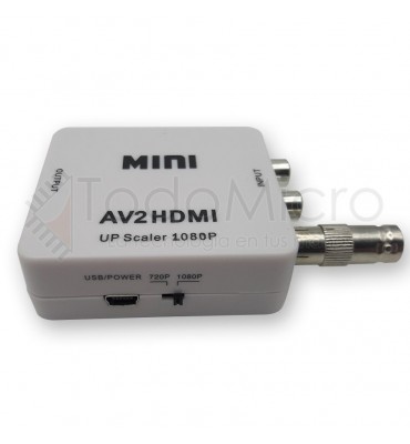 Conversor Bnc A Hdmi Para Camara De Seguridad, Cctv