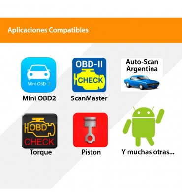 Scanner automotriz bluetooth ELM327 ODB2 V2.1