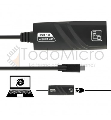 Adaptador USB a Gigabit ethernet 10/100/1000mbps