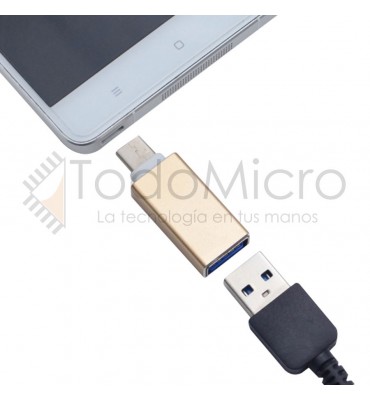 Adaptador Micro Usb A Usb Tipo C Usbc USB3.1