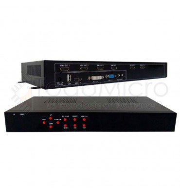 Procesador de VideoWall 3x2 2x3 AG-606 HDMI, DVI, VGA y USB