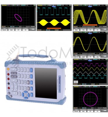 Osciloscopio portátil 60MHz 2 canales pantalla